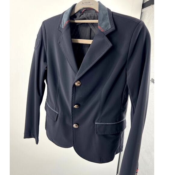 Cavalleria Toscana Kids Equestrian Navy Show Jacket - Picture 2 of 9